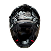 NHK K5R Doodle Gloss Black Silver Helmet