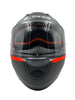 LS2 FF320 Stream Evo Viator Black 7C Red Matt Helmet (D Ring)