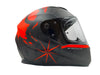 LS2 FF320 Stream Evo Viator Black 7C Red Matt Helmet (D Ring)