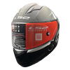 LS2 FF320 Stream Evo Viator Black 7C White Matt Helmet (D Ring)