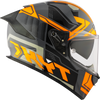 KYT R2R Pro Octane Black Orange Gloss Helmet