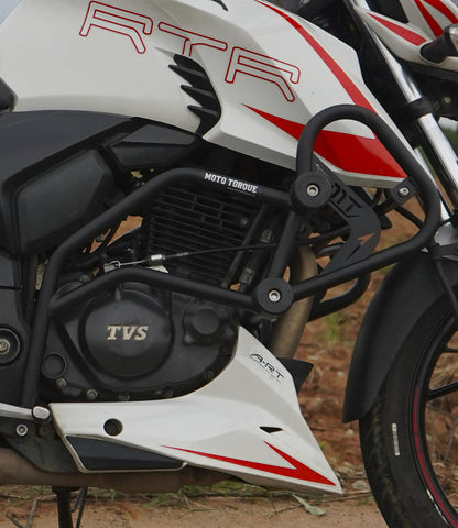 Moto Torque TVS Apache RTR 200 4V Crash Guard (Black)
