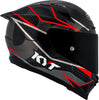 KYT Striker Davo Replica Gloss Black Red Fluro Helmet