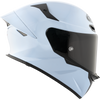 KYT TT Revo Plain Sea Blue Gloss Helmet
