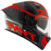 KYT R2R Pro Octane Black Red Gloss Helmet