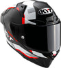 KYT R1R Carbon Zone Gloss Black Red Helmet