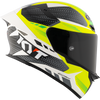 KYT TT Revo Gear Black Yellow Gloss Helmet