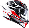 KYT R2R Pro Parsec Gloss White Red Helmet