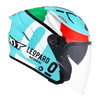 KYT NFJ Dennis Foggia Leopard Gloss Helmet