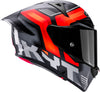 KYT R1R Carbon Accelerator Gloss Black Red Helmet