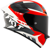 KYT TT Revo Gear Black Red Gloss Helmet