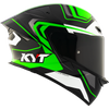 KYT TT Revo Overtech Black Green Gloss Helmet