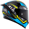 KYT Striker 2V #01 Gloss Black Blue Helmet
