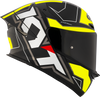 KYT TT Revo Electron Black Yellow Matt Helmet