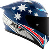 KYT Striker Brock Parkes Replica Gloss Blue White Helmet