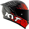 KYT Striker Flaming Gloss Anthracite Red Helmet