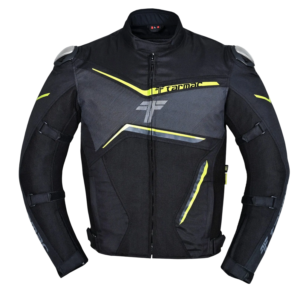 Tarmac Strike Level 2 Riding Jacket (Black Fluro Green)