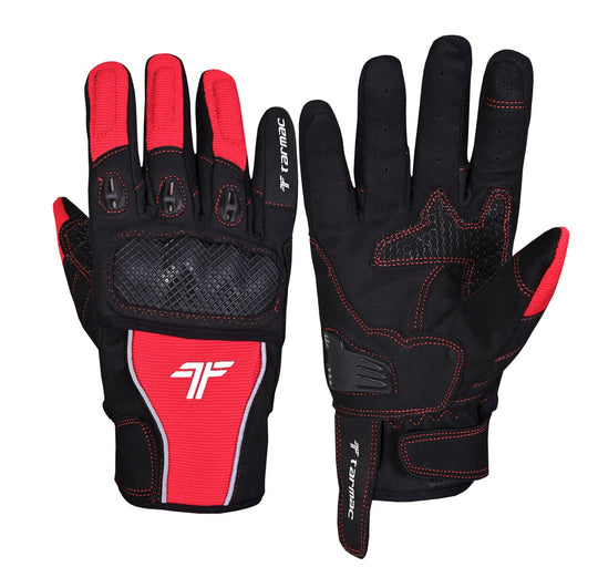 Tarmac Tex II Riding Gloves (Black Red)