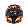 SMK Stellar Sports Turbo Gloss Black Red Yellow (GL234) Helmet