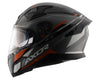 AXOR Apex Turbine Gloss Black Orange Grey Helmet