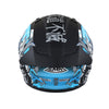 SMK Stellar Sports Samurai Gloss Black Grey Blue (GL265) Helmet