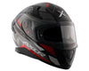 AXOR Apex Turbine Matt Black Red Grey Helmet