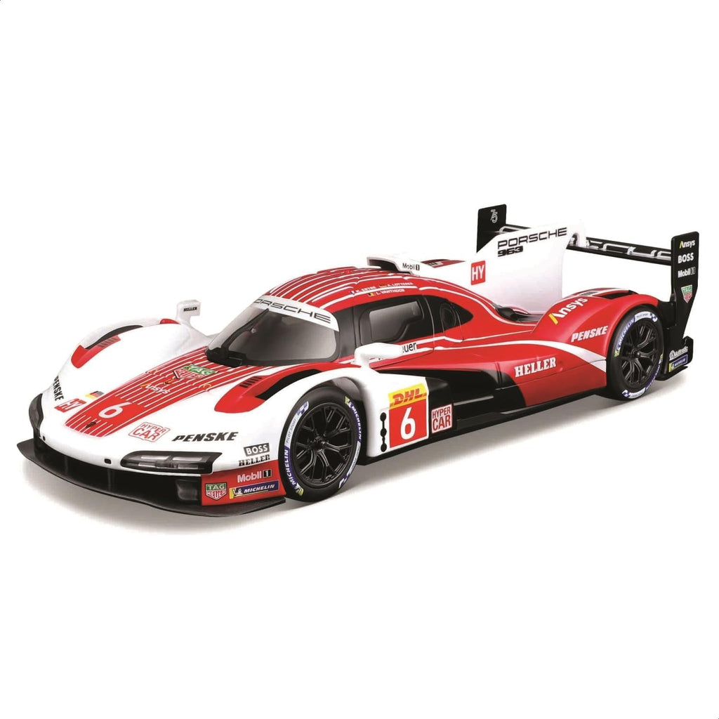 Bburago Porsche 963 (White Red)