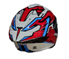 NHK K5R Onyx Gloss White Red Blue Helmet