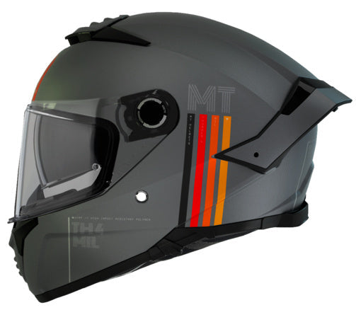 MT Thunder 4 SV MIL C2 Gloss Grey Helmet