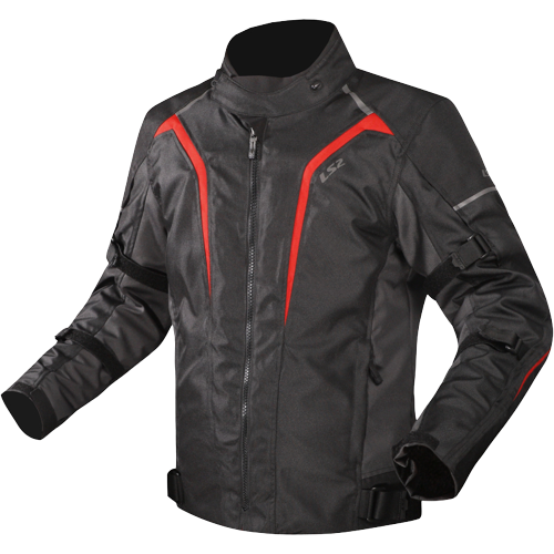 LS2 SEPANG Riding Jacket (Black Grey Red)