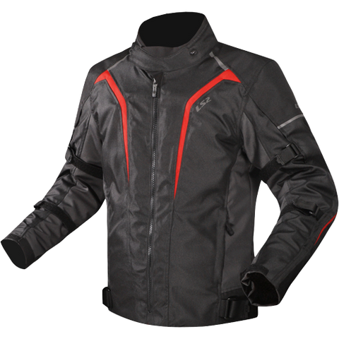 LS2 SEPANG Riding Jacket (Black Grey Red)