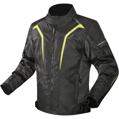 LS2 SEPANG Riding Jacket (Black Grey Hi Viz Yellow)