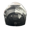 LS2 FF320 Stream Evo Viator Black 7C White Matt Helmet (D Ring)