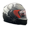 LS2 FF320 Stream Evo Viator Black 7C White Matt Helmet (D Ring)