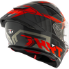 KYT R2R Pro Octane Black Red Gloss Helmet