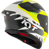 KYT TT Revo Gear Black Yellow Gloss Helmet