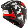 KYT TT Revo Electron Grey Red Matt Helmet