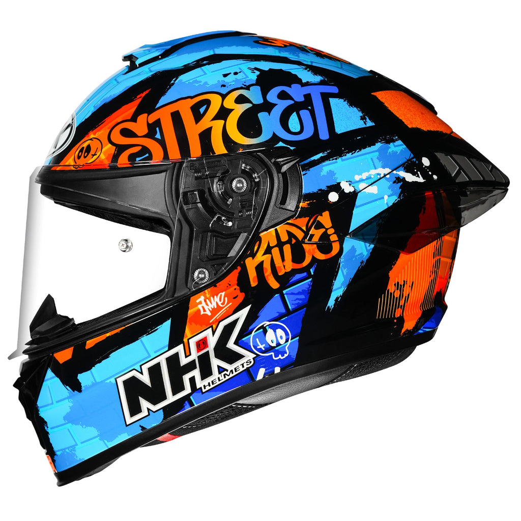NHK K5R Glory Spark Gloss Black Blue Orange Helmet