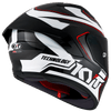 KYT NZ Race Carbon Competition Gloss Black White Helmet