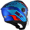 KYT D City Lucent Blue Orange Gloss Open Face Helmets