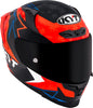 KYT Striker Fernandez Replica Gloss Black Red Helmet