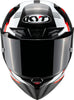 KYT R1R Carbon Zone Gloss Black Red Helmet