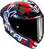 KYT R1R Carbon Fernandez Replica 2025 Gloss Blue Helmet