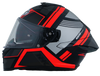 NHK K5R Fader Gloss Black Red Helmet