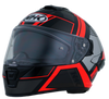 NHK K5R Fader Gloss Black Red Helmet