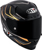 KYT Striker Davo Gloss Black Gold Helmet