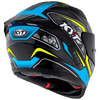 KYT Striker 2V #01 Gloss Black Blue Helmet