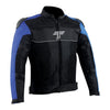 Tarmac One III Level 2 Riding Jacket with PU Chest Protectors (Black Sky Blue Royal Blue)