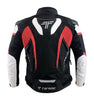 Tarmac Corsa Riding Jacket Black Red with SafeTech Protectors