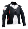 Tarmac Corsa Level 2 Riding Jacket (Black White Red) with PU chest protectors + FREE Tarmac Rapid Red Gloves COMBO